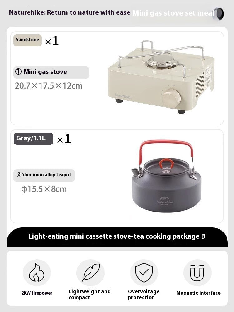 Experience the Great Outdoors with Our Portable Mini Camping Gas Stove!